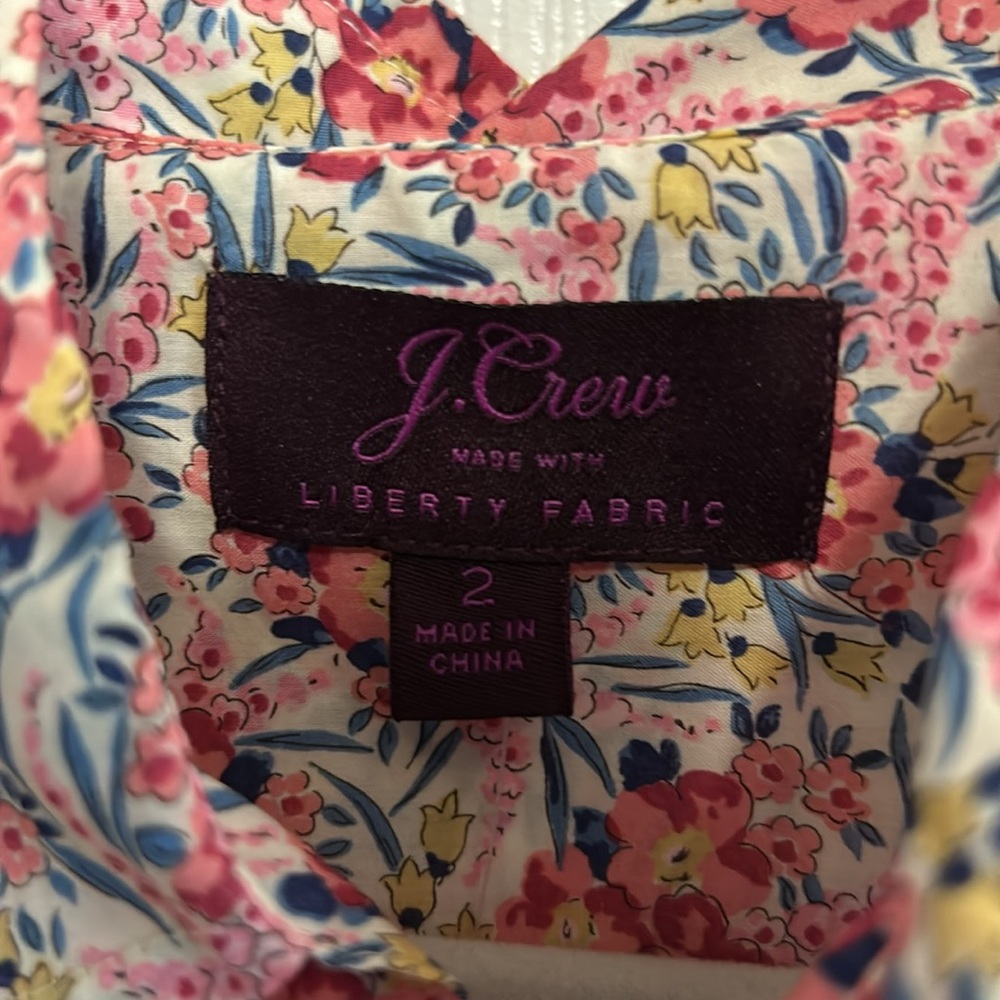 *NWT* Floral J.Crew Blouse - Picture 2 of 9